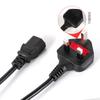 Punto de venta al por mayor Cable de computadora de escritorio británico Cable de alimentación estándar inglés 1.5 metros cola de palabra Cable de alimentación estándar inglés