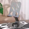 Soporte para teléfono de venta caliente, metal, giratorio 360 grados, soporte de escritorio portátil, diseñado para transmisiones en vivo, compatible con teléfonos y tabletas, plegable