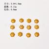 Cuentas espaciadoras sueltas de toro de plata S925 chapada en oro, semiterminadas para joyería DIY, joyería de cristal, accesorios para pulsera y collar