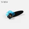 Wjia Primavera Novo Moda Francesa Franja Grampo Feminino Lateral Grampo para Cabelos Rebeldes High-End Retro Flor Acessórios de Cabelo Grampo de Cabelo