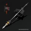 Figura Periférica de Jogo Mítico Wukong Preto Chou Arma Branca 22cm Artesanato de Metal Completo Brinquedo Modelo Ornamento