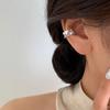 Presilhas de Orelha Largas em Formato de Cruz Estilo Europeu e Americano 2026 Coração Trançado Multicamadas Zircônia Ear Cuff Sem Furo na Orelha