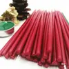 Velas Clássicas Finas de Cera de Abelha de 7 Cores em Vermelho, Verde, Amarelo, Preto, Branco, Azul e Roxo; Cera de abelha; Velas Tradicionais Mergulhadas Feitas à Mão
