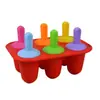 Molde para Paletas de Hielo Infantil con Forma de Flor de 7 Agujeros de Silicona para Uso Doméstico, Lindo Molde Casero para Helados, Caja Creativa para Suplementos Alimenticios