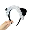 Tiara Original Lolita com Orelhas de Gato Estilo Japonês Kc Menina Suave Doce e Fofa Acessórios de Cabelo Headdress de Menina Lo Maid