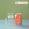 Tapa Transparente Frasco Sellado para Mascotas Comida Botella de Plástico Vacía Redonda Snack Galleta Caramelo Botella de Boca Ancha Contenedor de Embalaje