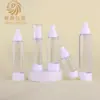 Botella cosmética al vacío de 15 ml, botella de empaque AS para loción y crema de 30 ml, botella dispensadora con spray, botella al vacío tipo pico de pato