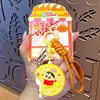 Auténtico Lindo Shin-Chan Dulce Galleta Llavero Colgante Pareja Bolso Llavero Colgante Pequeño Regalo