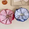 Atmósfera Roja Estilo Coreano ~ Simple Scrunchie Rayado para el Cabello para Mujer 2025 Nuevo Accesorio de Cabello Elegante de Alta Gama para Mujer