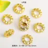 Contas Torcidas Antigas Cor Dourada Preservada Contas Espaçadoras Lanterna DIY Pulseira Colar Miçangas Acessórios de Joalheria Materiais