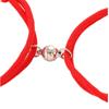 Par de Pulseiras de Casal em Liga de Amor, trançadas à mão, para amantes, determinação, joias de mão transfronteiriças, atacado