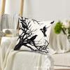 TEMU Súper Venta Nuevo Almohada de Halloween Estampado de Calavera de Calabaza Material de Lino Decoración de Vacaciones Americanas Funda de Almohada