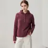 Nuevo suéter de cachemira para otoño e invierno para mujer, con diseño de capucha, cierre de botones, corte casual y holgado, mangas largas y estilo pullover moderno