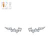 Pendientes de plata s925 con diseño de nicho para mujer, aretes irregulares de diamantes rotos pequeños, populares en Europa y América, en Internet.
