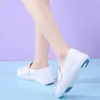 Mocasín con Lazo Zapatos de Enfermera Suela Gruesa Suela Suave Cómodos Ligeros Zapatos Médicos Blancos Todas las Estaciones Blancos En Stock Al Por Mayor