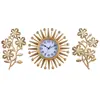Reloj de pared europeo de tres piezas, reloj de pared silencioso, reloj decorativo de alta gama, reloj moderno, reloj de péndulo, personalidad simple, manecilla de hora del hogar