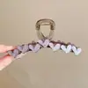 Pinza de tiburón extragrande con un toque de alta gama, pinza para el cabello exquisita y robusta para la parte posterior de la cabeza, adecuada para cabello grueso