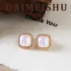 Estilo Retro Francés, Modernos, Exquisitos y Versátiles, Pendientes de Perlas en Forma de Corazón Microincrustados, Pendientes de Plata con Aguja Ligeros de Lujo y de Alta Gama para Mujer