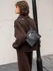 Bolso de Piel Genuina Otoño e Invierno Nuevo Bolso de Mujer de Piel de Vaca 2025 Simple y Versátil Tendencia Diseño de Alta Gama Bolso de Hombro Cruzado
