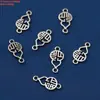 Plata de ley S925 calabaza pájaro tetera superficie de golpeo cuenta colgante accesorios retro hacer viejo tinta negra material DIY