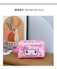 Nova Bolsa de Mão Feminina Moda Bolsa de Desenho Animado Balde de Armazenamento de Lápis para Estudantes para Meninas Material Escolar Bolsa Pequena Fofa Bolsa de Lona
