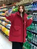 Chaqueta acolchada de algodón de moda para mujer, nuevo estilo 2026, longitud media, talla grande, corte holgado, abrigo acolchado, chaqueta de algodón de invierno, prenda exterior engrosada