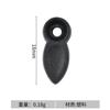 18 * 8mm tablero trasero de marco de fotos anti-película accesorios fijos para fotos hebilla de semilla de melón de plástico melón de plástico negro