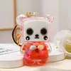 Garrafa de areia movediça de celebridade da internet criativa com contas coloridas em um pingente de garrafa de óleo acrílico chaveiro pingente bolsa pequenos acessórios atacado