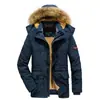 Chaqueta de algodón para hombre transfronteriza, chaqueta de algodón gruesa con forro polar de invierno de longitud media, ropa exterior para hombre, chaqueta de algodón de talla grande