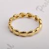 Estilo K de Anillo Sencillo Liso Anillo Apilado de Corazón Anillo de Acero de Titanio Novedad que No se Desvanece Oro de 18K Personalizado Estilo Frío Joyería de Mano