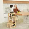 Escadote Ajustável Transfronteiriço Cadeira de Pé para Crianças Torre para Crianças Pequenas Torre de Aprendizagem para Banheiro Cadeira de Aprendizagem Montessori