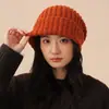 Chapéu de lã felpuda estilo japonês feminino outono e inverno versátil chapéu de tricô estilo coreano proteção de orelha quente chapéu largo para cabeça grande fábrica