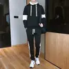 Conjunto de Suéter para Adolescentes Hombres Otoño Estudiante Dos Piezas Coreano Casual Chaqueta Deportiva Guapo Moderno Hombres