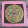 Mandala Pintado a Mano Tibetano Nepalí Dorado Caliente Tamaño 26*26 Núcleo de Tarjeta