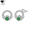 Pendientes de Tachuela Geométricos Originales de Plata de Ley S925 Transfronterizos para Mujer, Sensación de Lujo Ligero de Gama Alta, Pendientes con Incrustaciones de Circonita, Accesorios para Orejas de Diseño Nicho