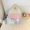 Mochila de Estilo Nuevo para Mujer, Gran Capacidad, Sencilla, Moderna, Fresca y Dulce, Mochila para Estudiantes de Secundaria, Bolso Escolar Casual para Estudiantes