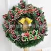 En stock decoración navideña pino agujas de pino piña roja colgante accesorios DIY accesorios para caja de regalo venta caliente transfronteriza