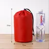 Lona de Tres Compartimentos Poliéster Exterior Primeros Auxilios Saco de Dormir Tienda de Campaña Almacenamiento Portátil Cordón de Nylon Bolsa de Empaque con Cordón