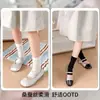 Calcetines Finos de Media Pierna para Mujer Primavera y Verano, Transpirables, Elegantes, Adelgazantes, Dulce Estilo Coreano Calentadores de Piernas, Calcetines Juveniles de Media Pantorrilla