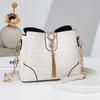 Bolsa Transversal Bolsa Versátil Feminina 2025 Nova Coreana Moderna Simples Moda Bolsa de Ombro Grande Capacidade Bolsa Balde Bolsa Feminina