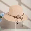 Gorra de Regalo Verano Más Vendida Nueva Gorra de Melocotón Gorra de Rafia Estilo Madre Gorra de Protección Solar Sombrero para el Sol Manchas Cinta