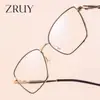 Nuevas Gafas Metálicas de Ojo de Gato Anti-Luz Azul Transfronterizas para Mujer, Gafas de Moda Sin Graduación, Se Pueden Adaptar con Lentes Graduadas, Gafas de Montura Completa 68022