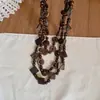 Collar Estilo Bohemio con Cuentas de Cáscara de Coco, Estilo Étnico Retro, Diseño de Nicho de Alta Gama, Cadena Doble para Suéter