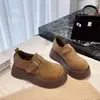 Zapatos Birkenstock de suela gruesa estilo retro británico para mujer, novedad otoño 2026, slip-on, que aumentan la altura, de corte profundo, zapatos de una sola pieza