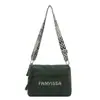 Bolsa casual lisa estilo universitário de um ombro bolsa casual da moda com letras 2026 nova bolsa tote grande capacidade da moda