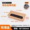 Caja de Rosca Amortiguadora de Aleación de Aluminio Cubierta de Agujero para Cables de Escritorio Computadora Escritorio Cuadrada