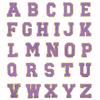 Parches de Tela Autoadhesivos con Letras Bordadas, Exclusivamente para Ventas Transfronterizas, con Accesorios de Chenilla Bordeados en Dorado Gretel y Parches Bordados
