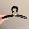 Para cabelos grossos, presilha de tubarão acrílica da moda, presilha de cabelo francesa fofa em formato de coração, presilha de garra com laço elegante para mulheres