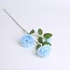 3 Flores Artificiales de Peonía de Seda para Decoración de Lugar de Boda, Ramo, Arreglo de Pasillo, Arreglo Floral, Plantas Verdes al por Menor, Alta Simulación