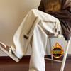 Pantalones de hombre High Street Trendy Ins Trendy Brand Design Sense Niche Pantalones hasta los tobillos Pantalones casuales rectos Primavera y otoño Estilo coreano de moda